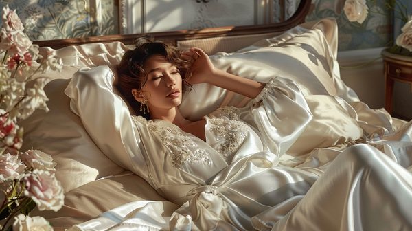 Découvrez l'élégance avec notre collection de peignoirs en satin