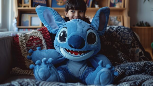 Peluche Stitch géant : câlinez du bonheur en 100cm!